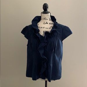 Navy blue Dress Barn cap sleeve top